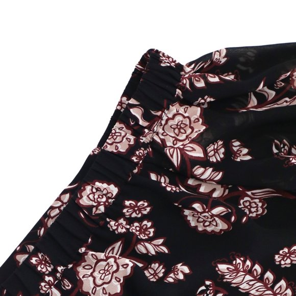 Bardot Chiffon Off the Shoulder Floral Print Top Bell Sleeves Blouse Top Size S - Picture 5 of 9